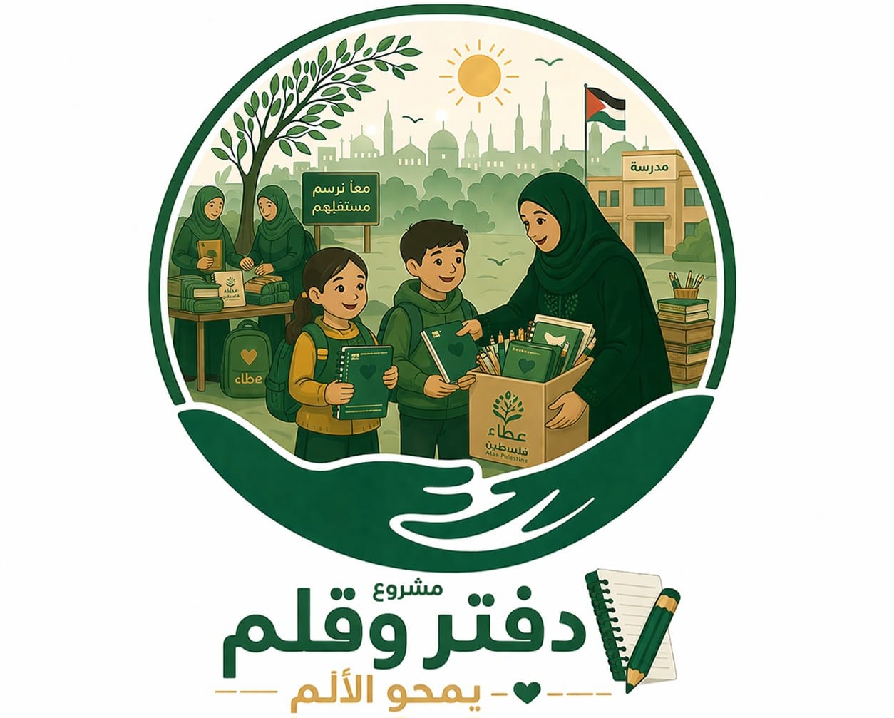حملة دفتر وقلم يمحو الألم