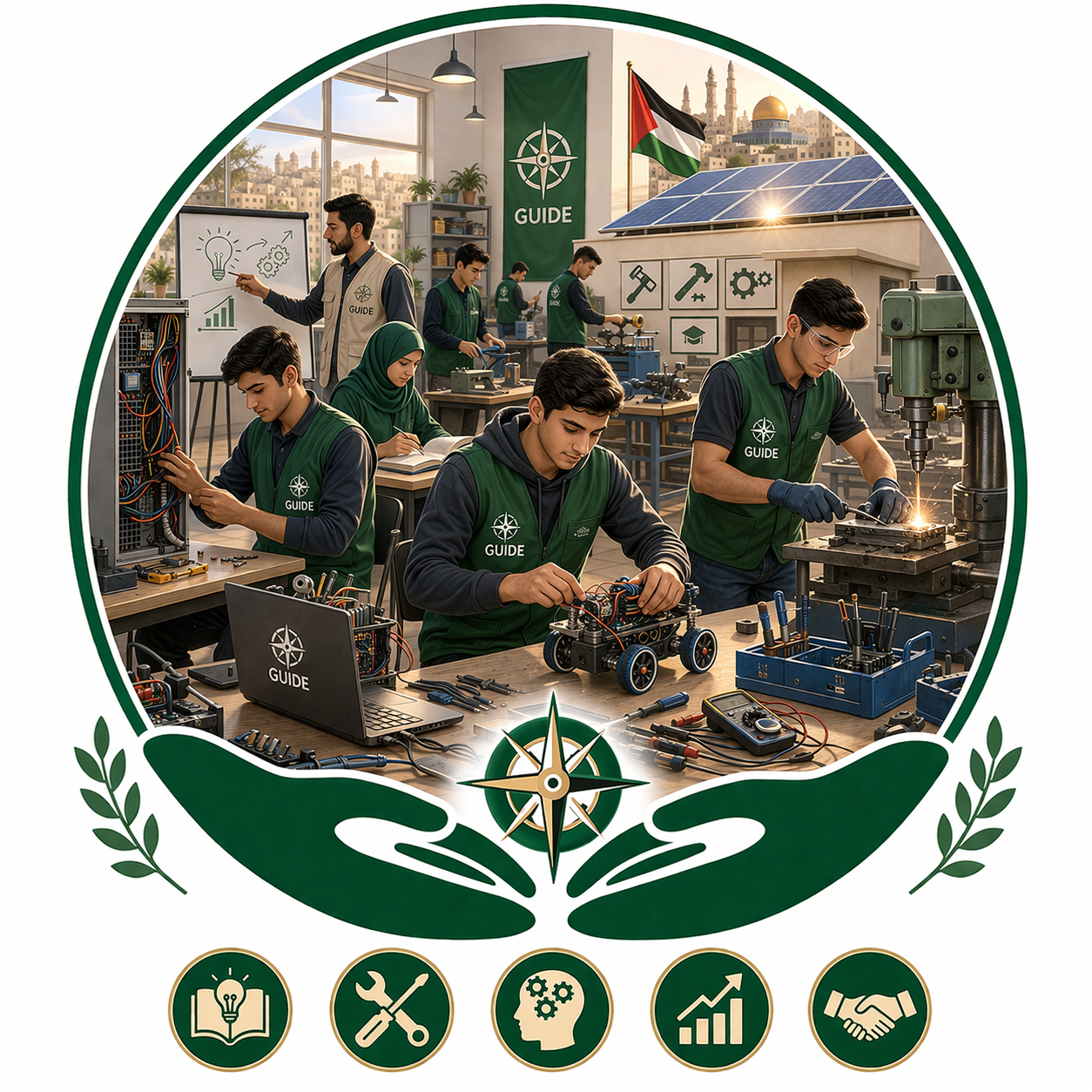 Vocational training projects "Guide"